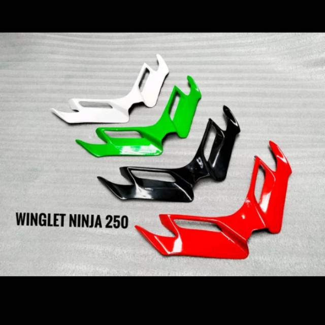  winglet  ninja  250  fi  old winglet  koso ninja  visor ninja  fi  
