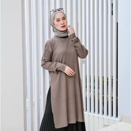 RAJUT WANITA TERBARU KARENINA TUNIK ATASAN WANITA FASHION KEKINIAN BUSUI