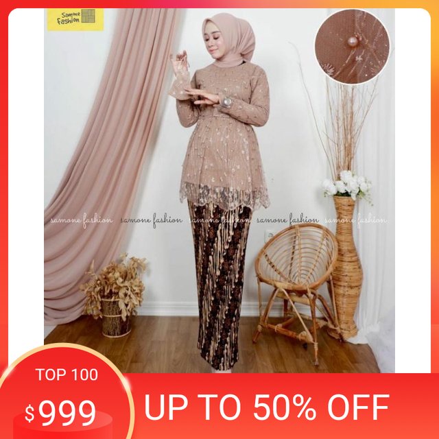 Promo % kEBAYA MODERN - kEBAYA CANTIkA - kEBAYA TULLE TERBARU - kEBAYA kONDANGAN - ROk PLISkET MEWAH