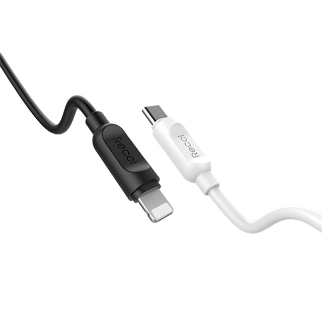 Charger USB Kabel Charger 2.1A Lightning / Iphone Fast Charging RCL-P200 Putih/Hitam 200CM Recci