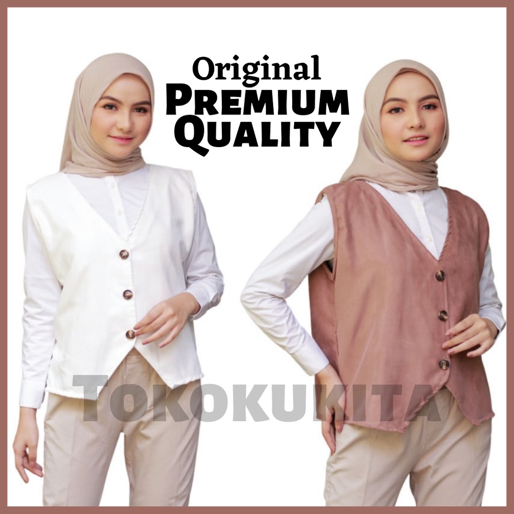 Rompi Curduroy Wanita Muslim Rompi Atasan Kece Terbaru