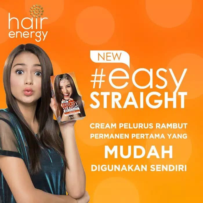 PELURUS RAMBUT PRIA WANITA PERMANEN TANPA CATOK AMAN MAKARIZO HAIR ENERGY EASY STRAIGHT