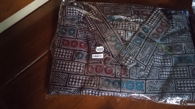 Bswart Batik Hrb026 Kenongo Hem Batik Abu Bata Kemeja Batik Pria Batik Jumbo Batik Bigsize