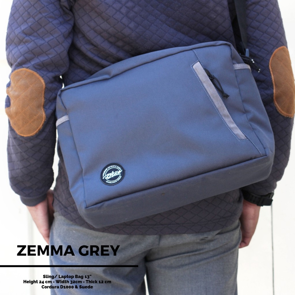 Slingbag Messenger Pria - Blesco Zemma Grey - Tas Portable - Tas Infocus
