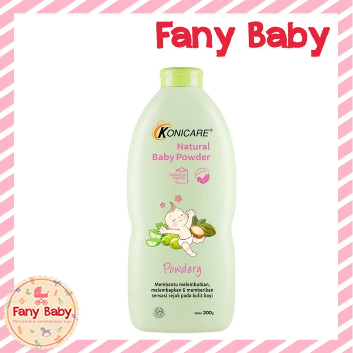 KONICARE NATURAL BABY POWDER AROMA FRESH &amp; POWDERY 200GR