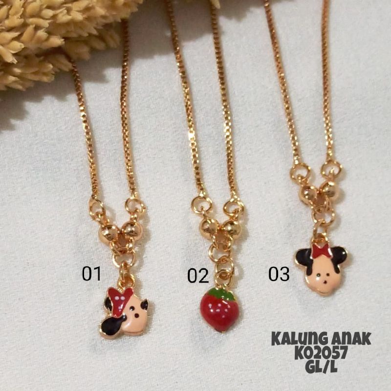 Kalung Anak Koye Karakter Warna 18k K02057