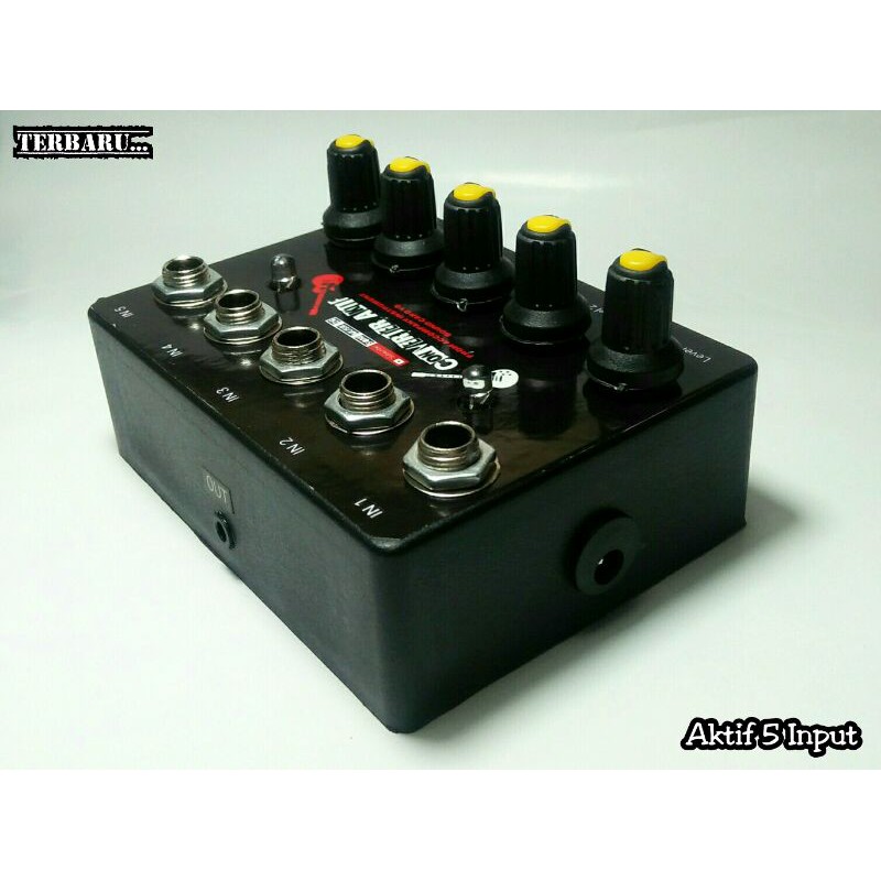 Converter Aktif 5 Input (Solusi Suara Gitar Pelan Saat Pakai Converter Pasif)j