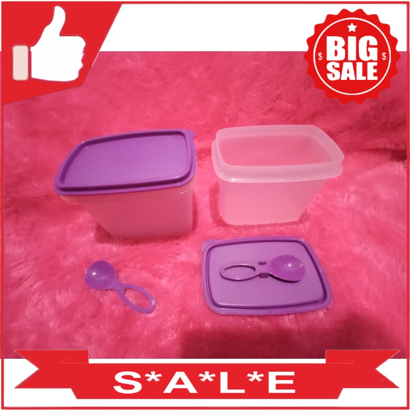 Tupperware New Shelf Saver 2pcs - Ungu tempat bumbu Tupperware Original