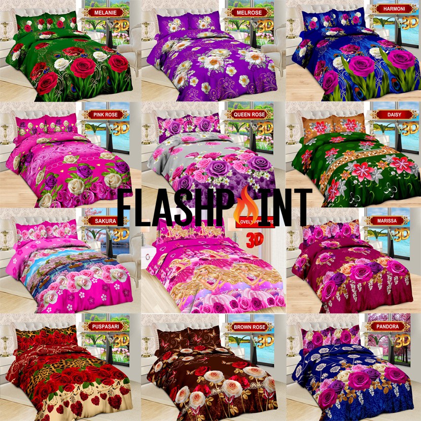 (BISA COD) SPREI BONITA 3D UKURAN 180 x 200 KASUR NO.1 KING ANTI LUNTUR BTS BT21 TERBARU JUNI 2020