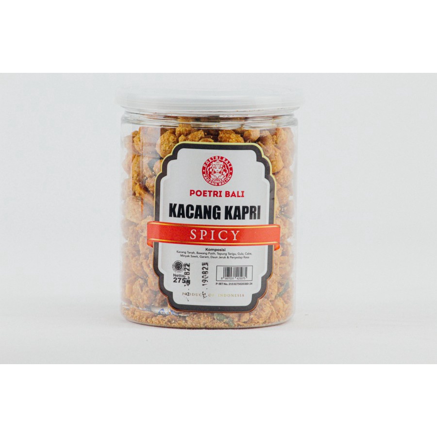 

Kacang Spicy Poetri Bali Toples 275 gram