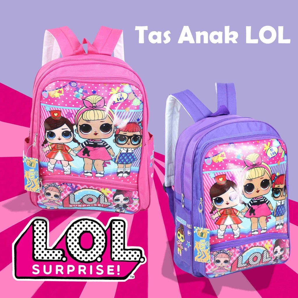 Tas Ransel Anak Lol Imut Backpack Sekolah Paud TK SD Murah Souvenir Lucu