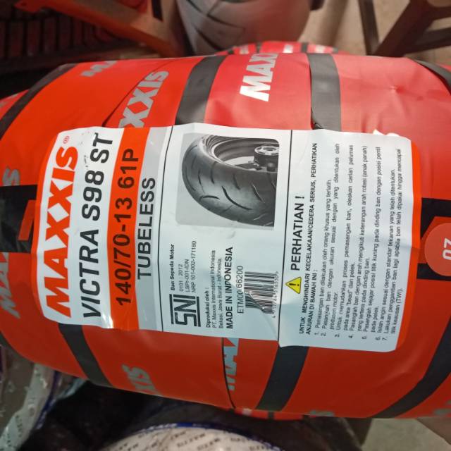 Maxxis Victra S98 ST uk. 140/70 - 13. Ban belakang Yamaha NMAX .