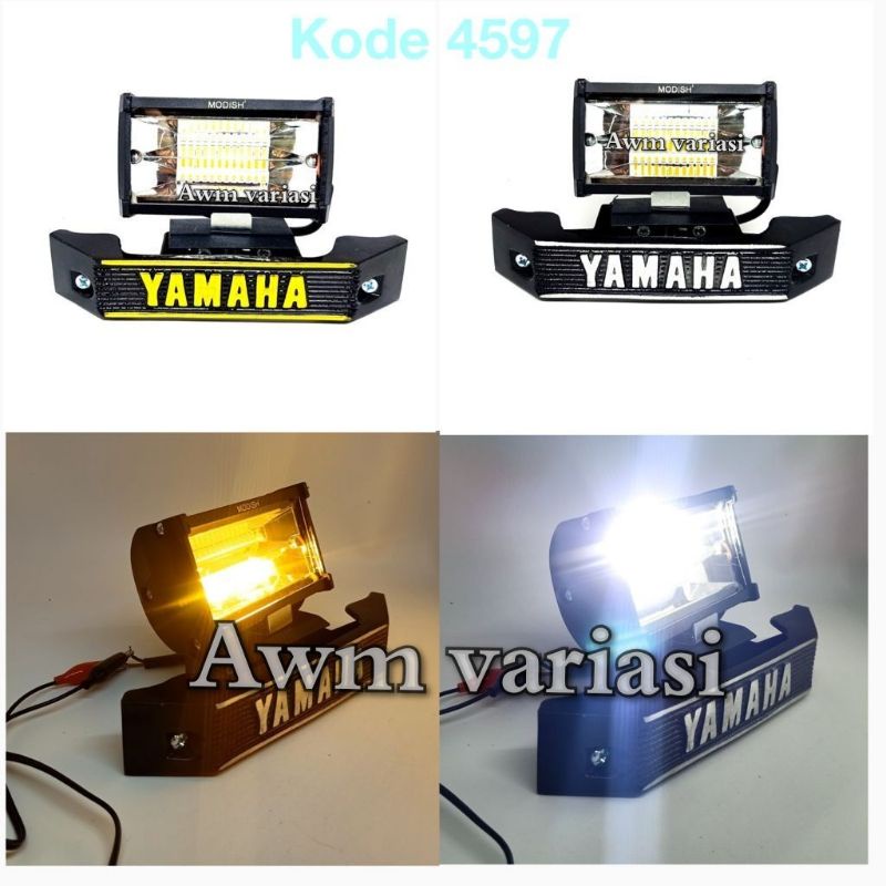 [PAKET]Lampu Tembak Sorot CWL 24 MATA LED 2 Warna 3 Mode Plus Breket RX king