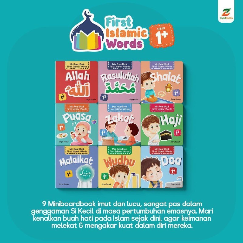 Paket Boardbook Mini First Islamic Word untuk Anak