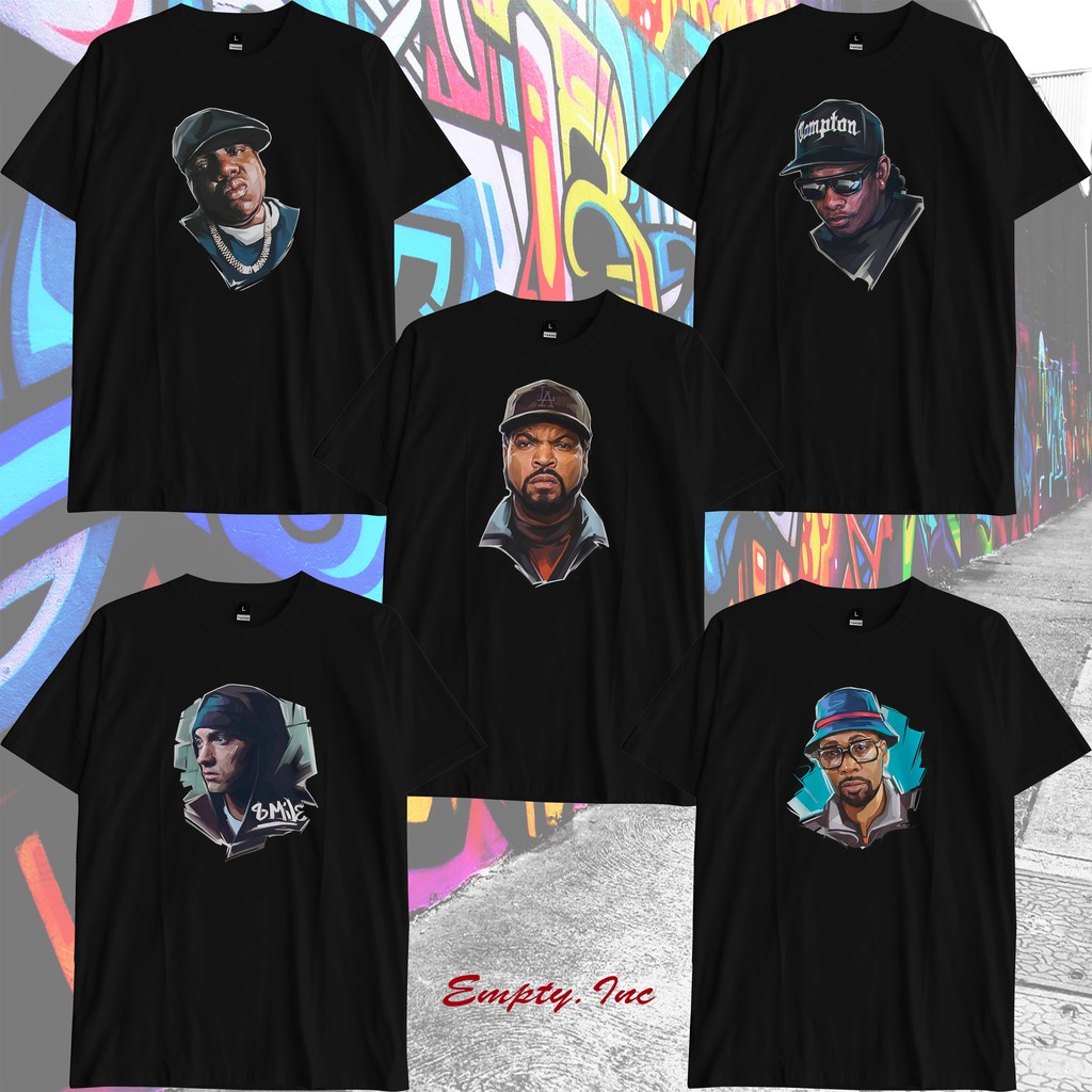 Kaos Rapper Old School Face Art Tshirt Collection By Empty.Inc