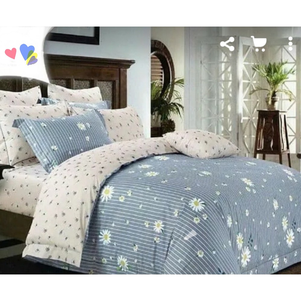 RC Sprei Bahan Katun Local ( Full Cotton 100 % ) Uk Queen size 160*200 dan King 180x200