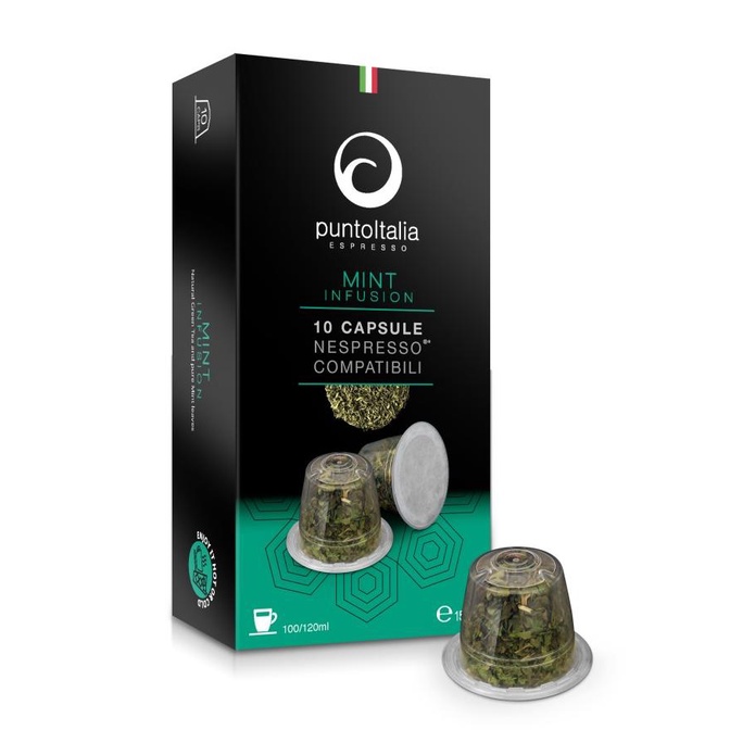 

PUNTO ITALIA MINT INFFUSION NESPRESSO TEA CAPSULES (10 KAPSUL / BOX)