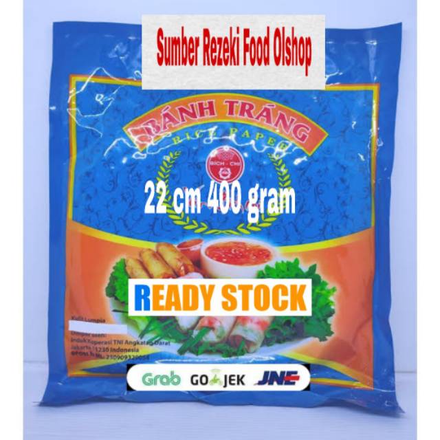 

Kulit Lumpia asli Vietnam Rice Paper 22 cm 400 gram