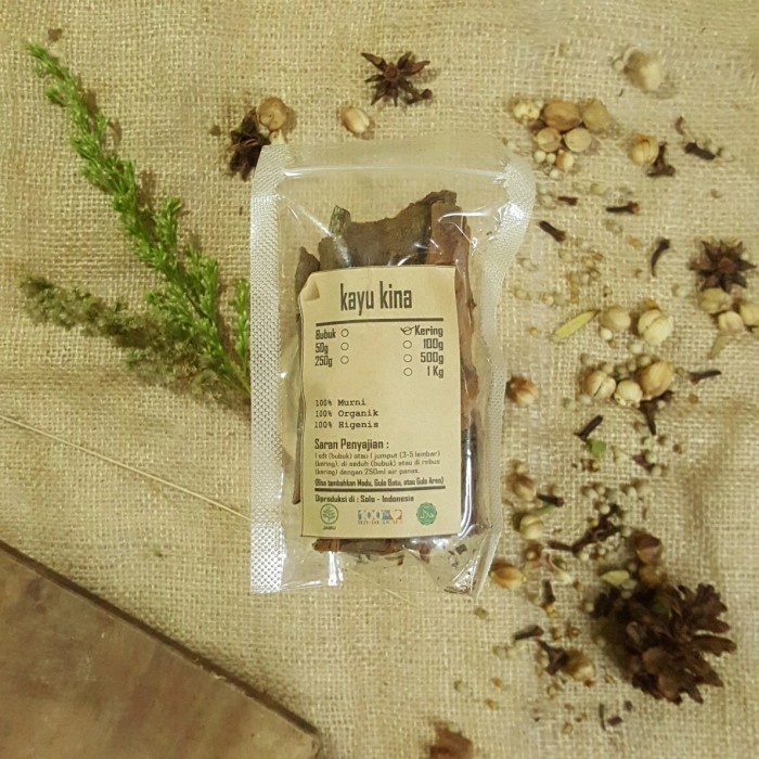 

KAYU KINA KERING 500 gr - Cinchona Calisaya - MURNI - JSR