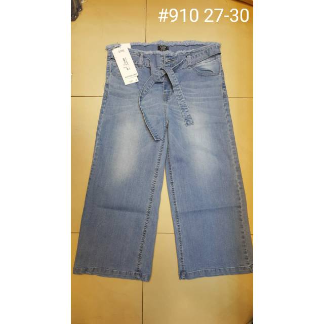 VJ ORIGINAL KULOT JEANS PINGGANG RAWIS