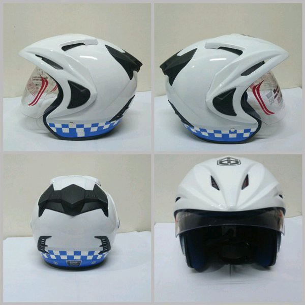 Helm Polantas Helm Polisi Polos Brand Thi   BEST SELLER