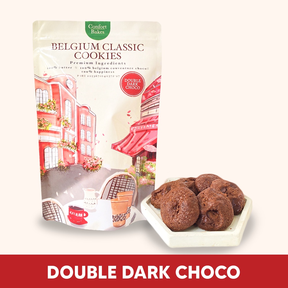 

Belgium Classic Cookies - Double Choco Kue Kering Cemilan Makanan Ringan Hampers Lebaran dan Natal