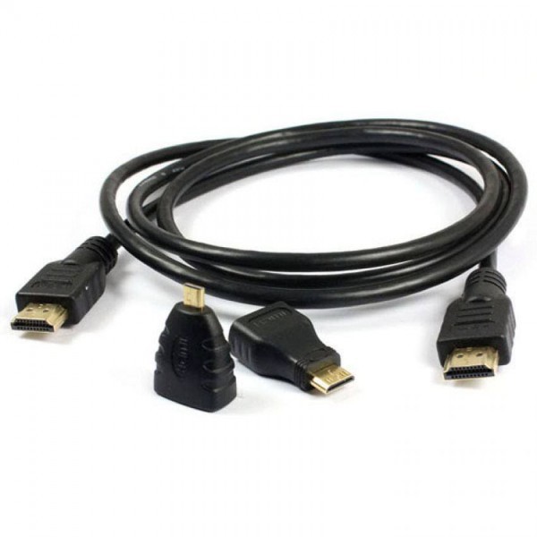 KABEL HDMI 3 IN 1 / KABEL HDMI 3IN1 (HDMI + MINI HDMI + MICRO HDMI)