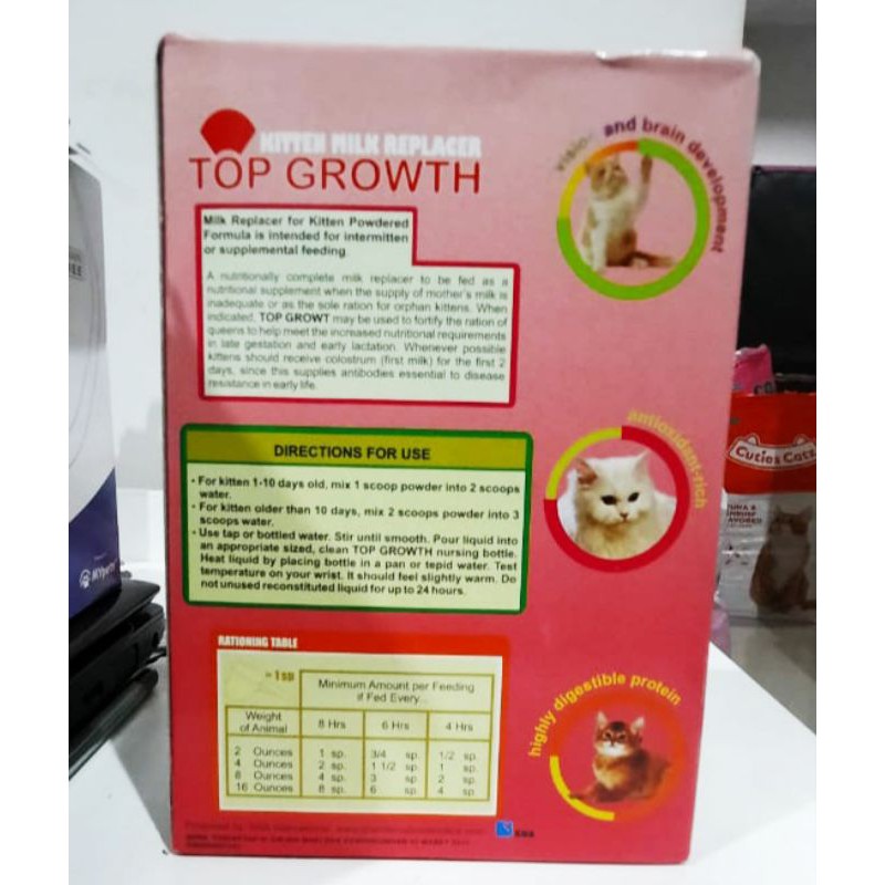 TOP GROWTH 250 GRAM SUSU KUCING / BOX