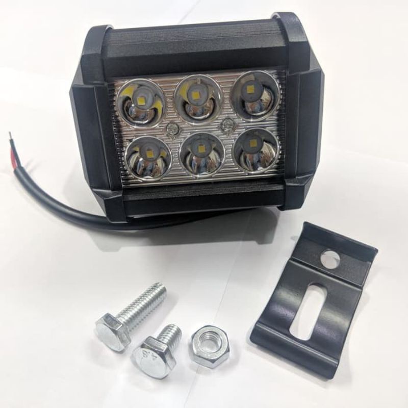 LAMPU TEMBAK SOROT kotak LED /CWl 6 MATA 18W