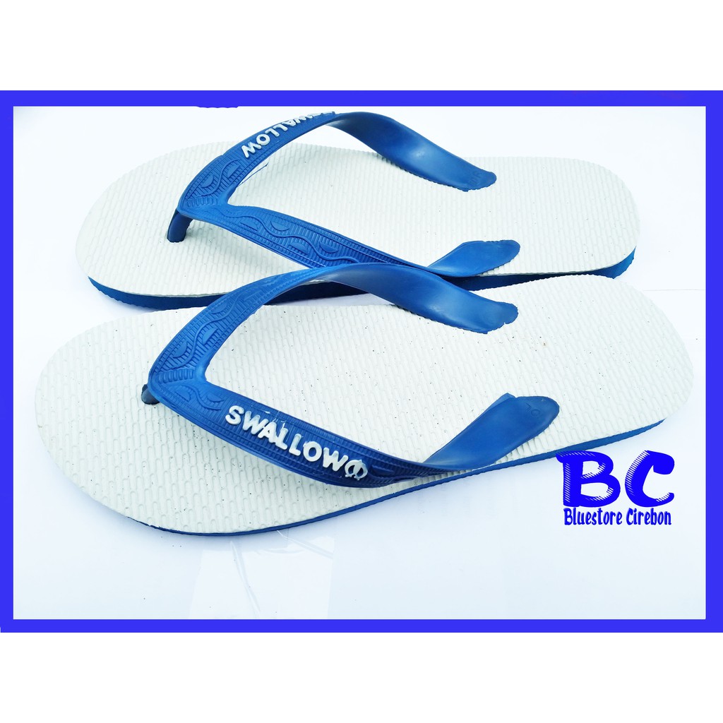 Sandal Jepit Swallow putih Pria wanita - Sendal Jepit swallow putih polos