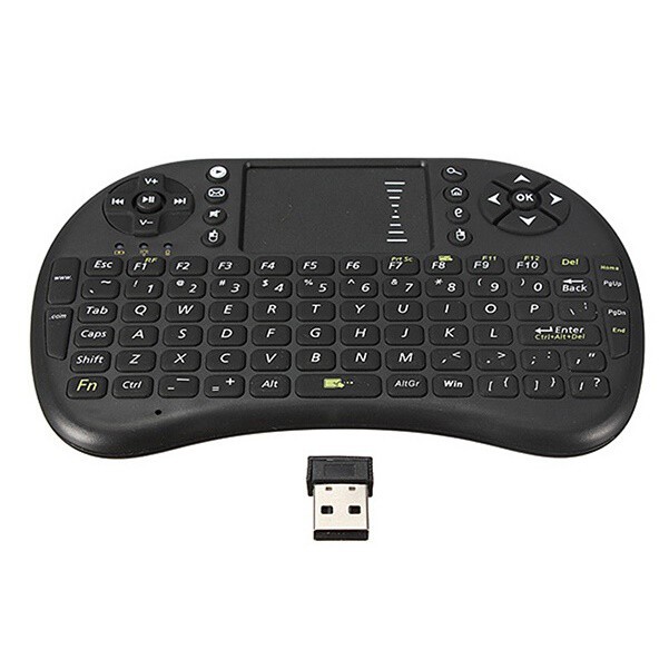 GS8 Mini Keyboard Wireless 2.4GHz Touch Pad &amp; Fungsi Mouse  i8  RGB Lampu Taffware