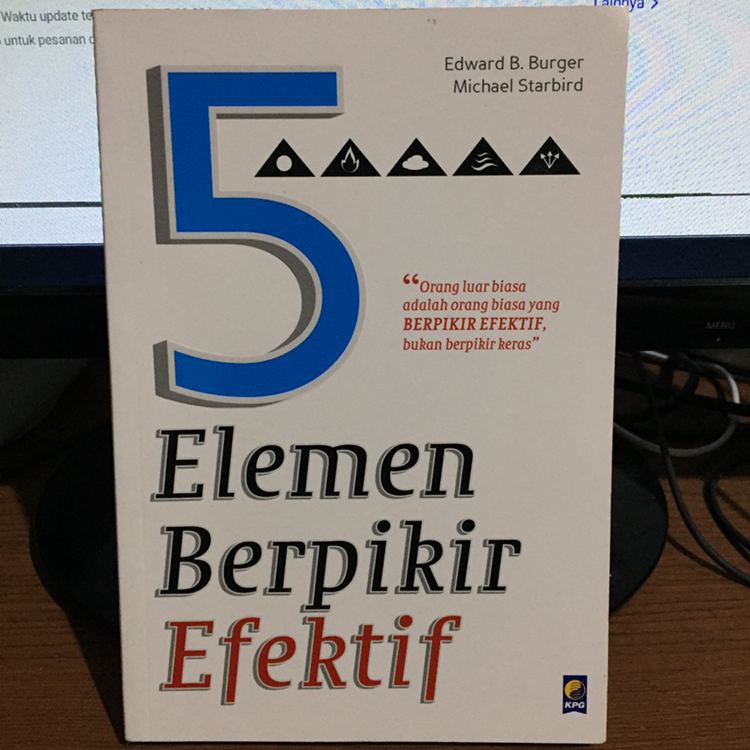 [ Bisa COD ] Buku Original 100% Asli 5 Elemen Berpikir Efektif – Edward Burger