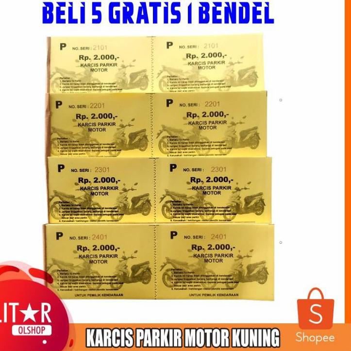 

✨GROSIR✨ Karcis Parkir Motor Kertas Warna Best Seller ✔✔