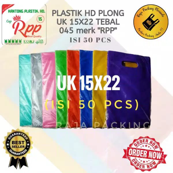 <Isi 50 pcs> Plastik Packing Hd Plong Uk 15x22/plastik olshop/plastik/plastik kosmetik/plastik murah