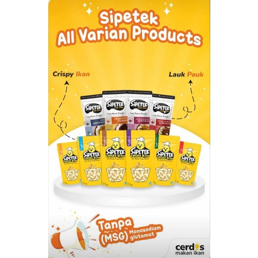 

Sipetek Crispy Ikan - all varian