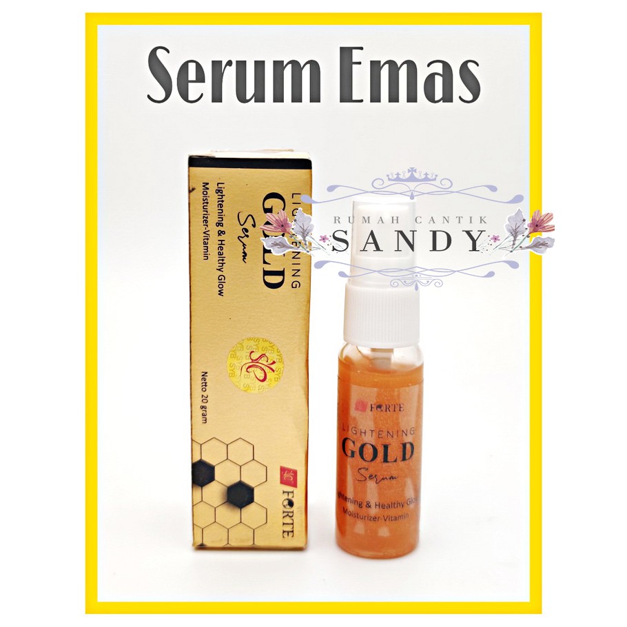 SYB FORTE ~ SERUM EMAS Mencerahkan &amp; Melembabkan Kulit Wajah