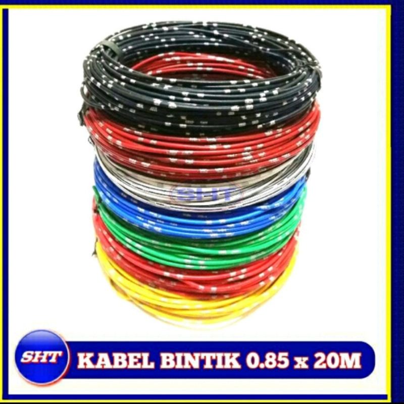 Kabel Bintik 0.5mm AVS Serabut Tembaga Body Motor Mobil Audio 0.5 mm