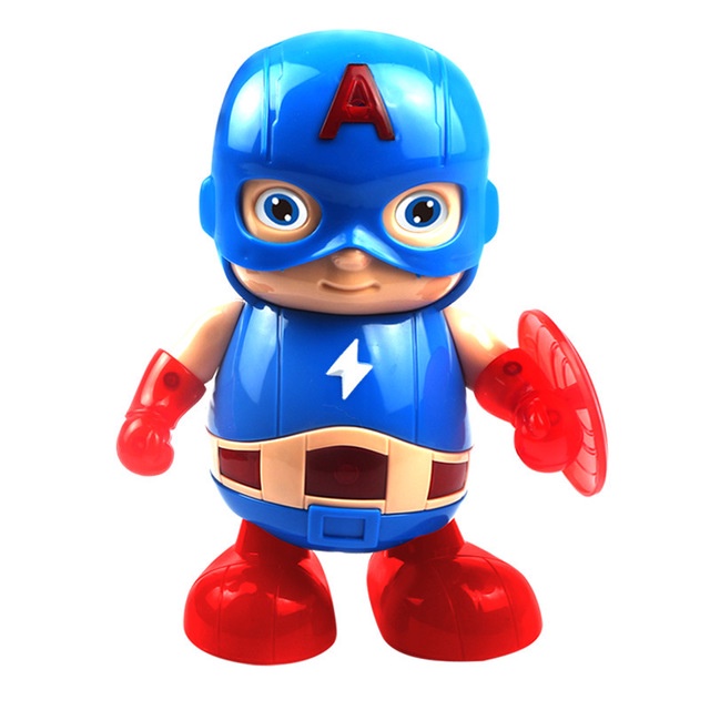 MAINAN ROBOT AVENGER DANCE HERO CAPTAIN AMERIKA PENARI SUPER HERO DANCING