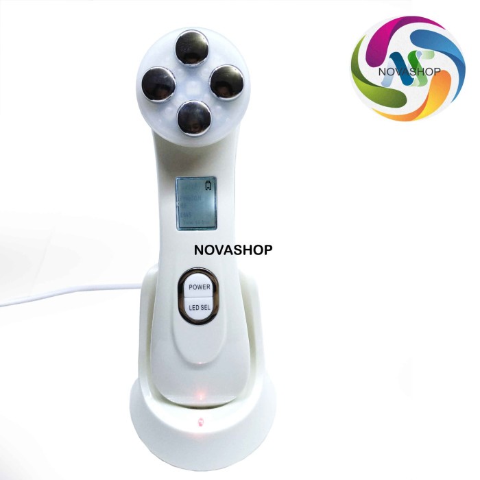 tools-skincare- 5 in 1 mesotherapy - radio frequency rf &amp; ems - led photon - original - putih