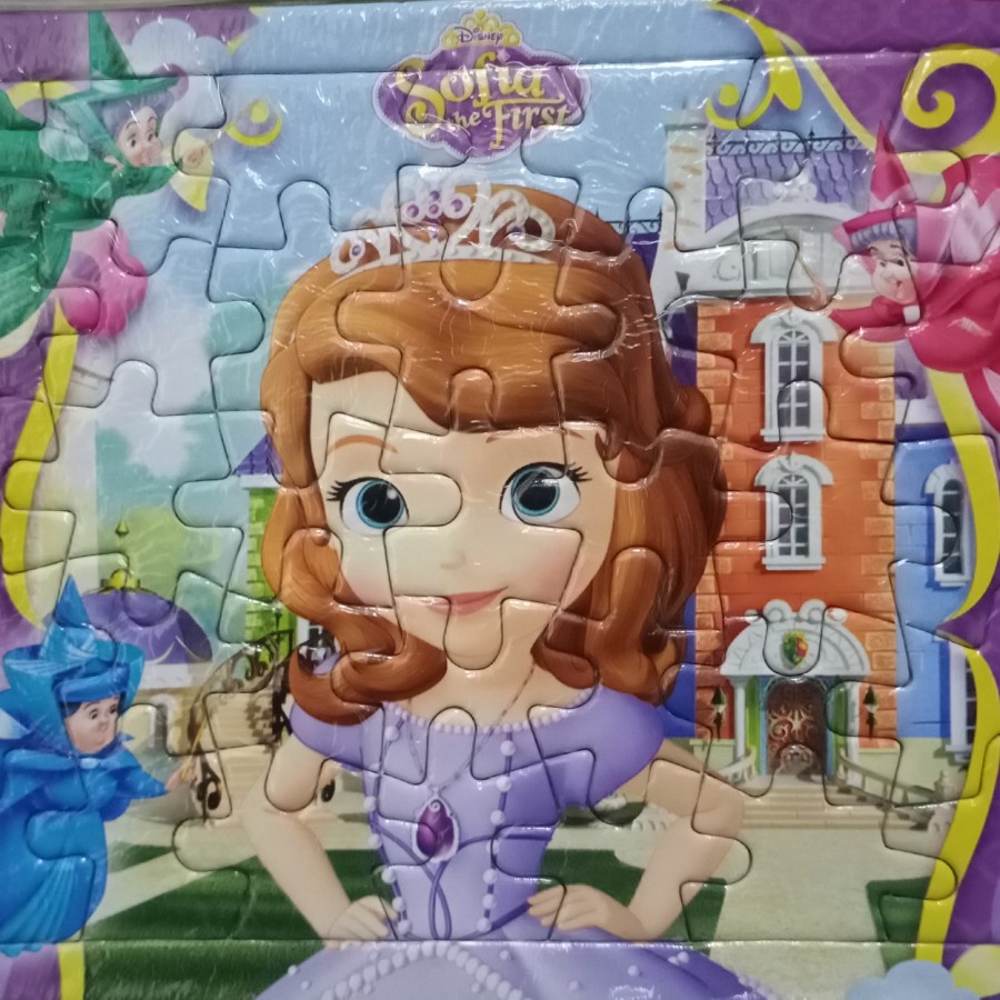 Puzzle Sofia the First Ukuran Kecil Karton Tebal