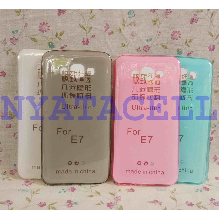 Promo Case Ultrathin Samsung Galaxy E7 E700  Ultra Thin Fit Softcase Silikon