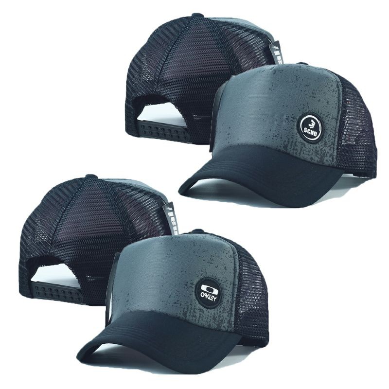 Topi jaring pria wanita / Topi trucker / Topi distro bordir tempel motif batik 1