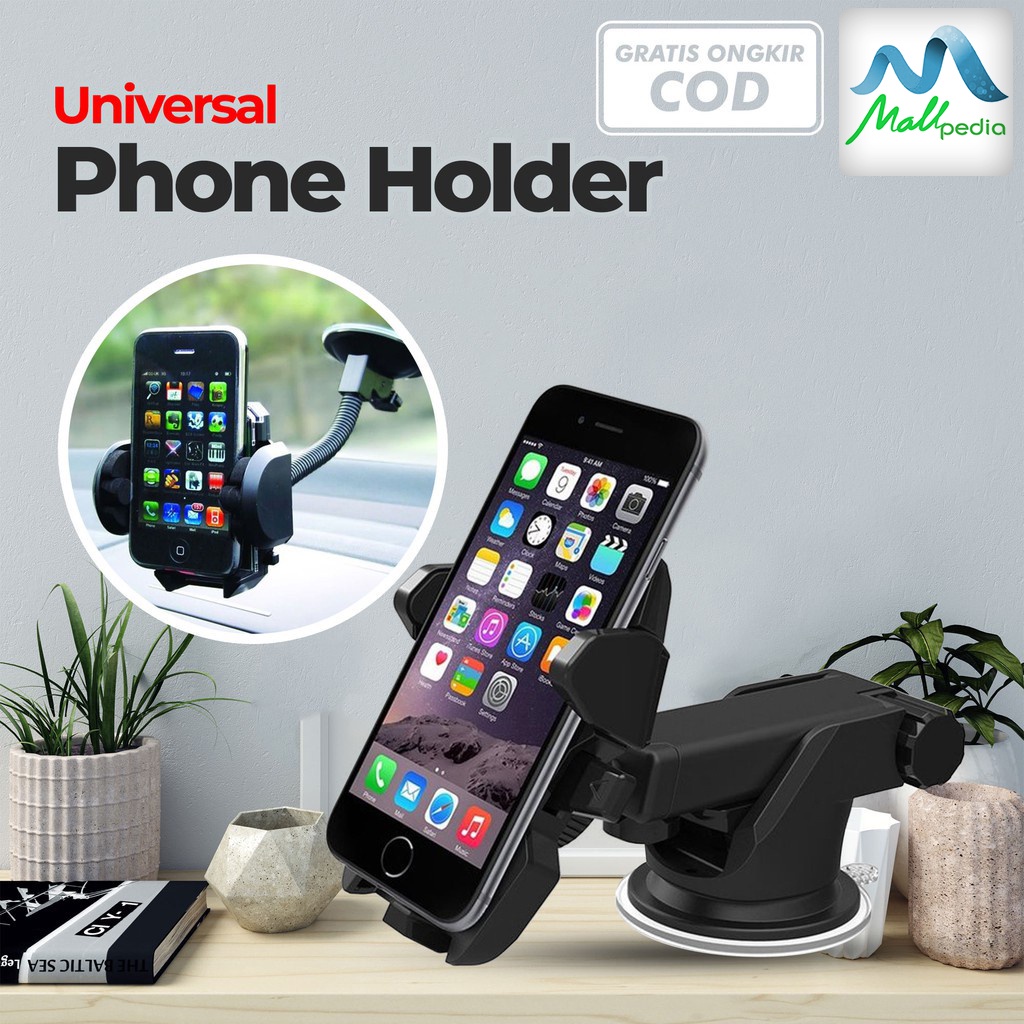 ORY Universal Phone Holder Car Phone Holder Rotasi dgn Suction Cup Dudukan Stand HP di Mobil MPRO1