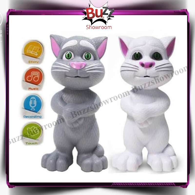 Mainan Tomcat Intelligent Talking TOM Boneka Kucing Bisa Bernyanyi dan berbicaraa