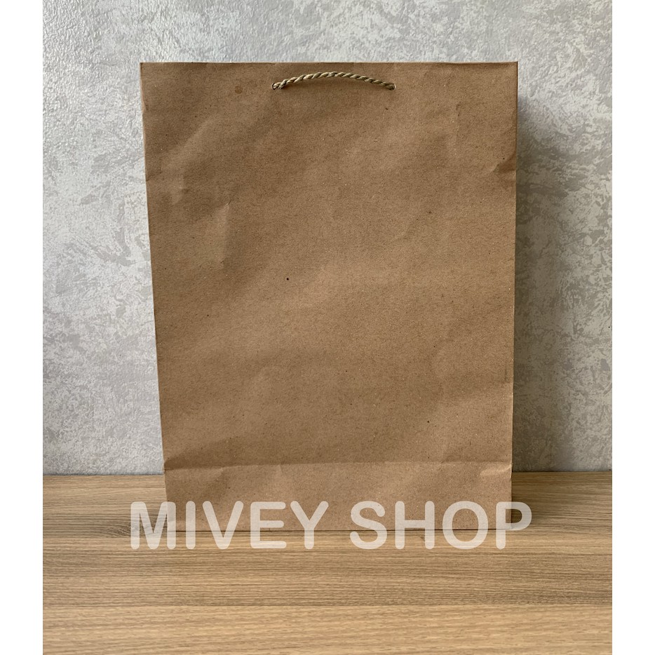 

Paper Bag Polos Ukuran Medium (25 x 34 x 9 cm)