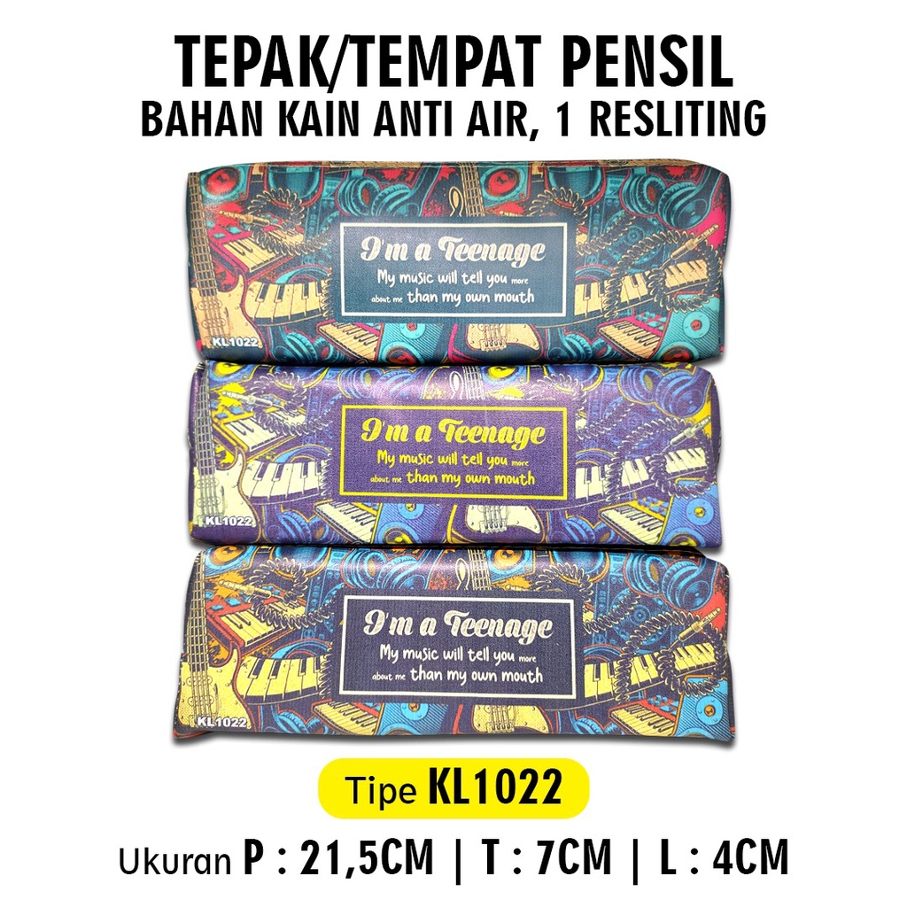 

KOTAK PENSIL RESLETING / KOTAK PENSIL POUCH / MOTIF ALAT MUSIK KL1022