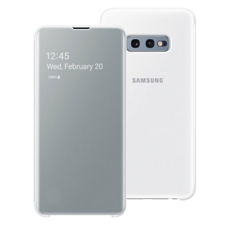 Flip cover S10E SAMSUNG Clear View Cover Galaxy S10e Flip Case Asli