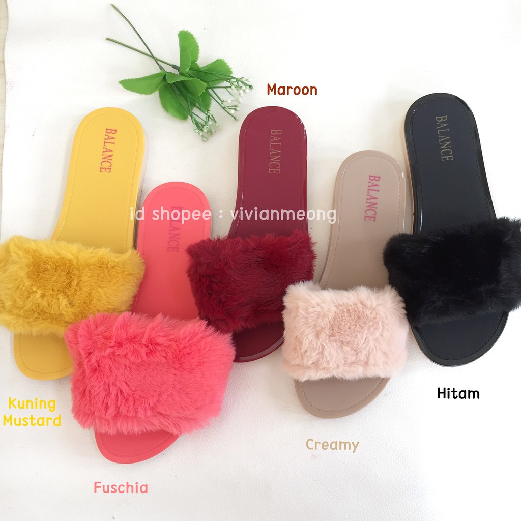 Sandal Jelly Bulu BALANCE CMS 1068