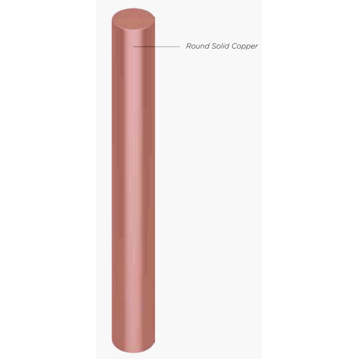 COPPER ROD 5/8 inch x 4 meter ( GROUND, GROUNDING 5/8inch 4m mtr)