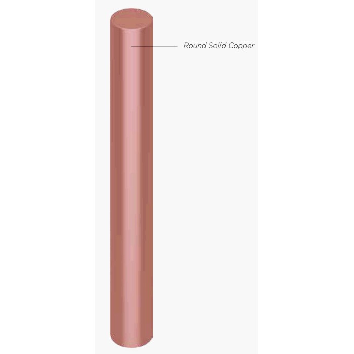 COPPER ROD 5/8 inch x 4 meter ( GROUND, GROUNDING 5/8inch 4m mtr)